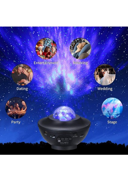 Bluetooth Lazer Yıldız Projeksiyon Lambası (Yurt Dışından) modelleri