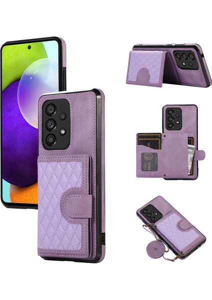 Samsung Galaxy A13 4g/5g Kart Tutucu Tpu+Pu Deri Telefon Kabuğu (Yurt Dışından)