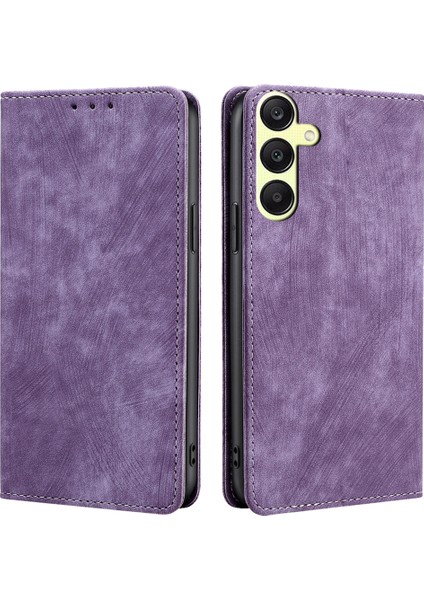 Samsung Galaxy A25 5g Rfıd Engelleme Pu Deri+Tpu Cüzdan Telefon Kapağı (Yurt Dışından)