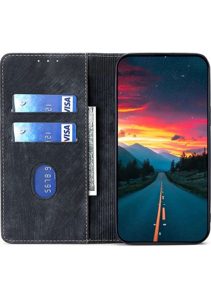 Samsung Galaxy A15 4g/5g Deri Kılıf Rfıd Engelleme Stand Telefon Kapağı (Yurt Dışından)
