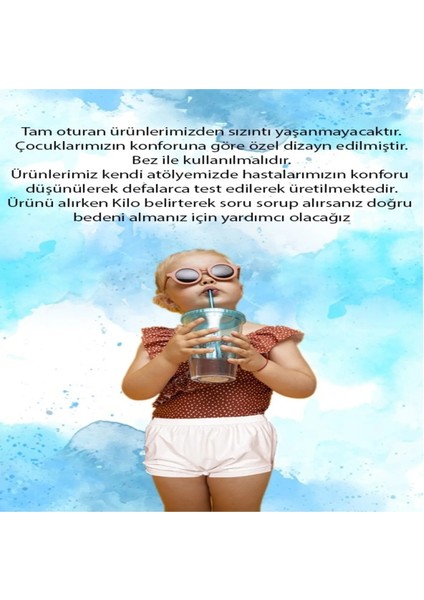 Yıkanabilir Bebek ve Çocuk Için Bez Üstü Slip Hasta Mesane Emici Külot
