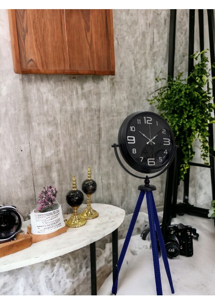 Siyah Metal Ofis Salon Otel Ayaklı Seyyar Saati Yükseklik 150 cm fiyatları