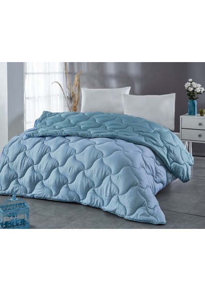 Renkli Çift Kişilik Microfiber Yorgan +2 Yastık