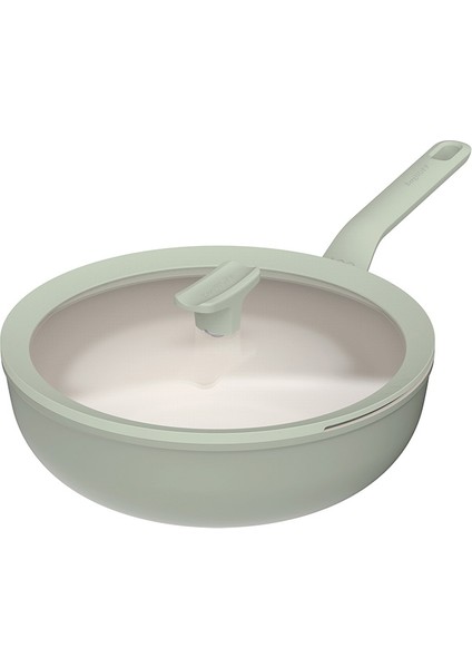 Balance Sage Yapışmaz Seramik Kapaklı Wok Tava 28 cm