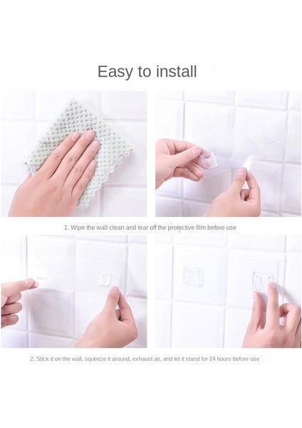 Şeffaf Delmeyen ve Iz Bırakmayan Yapışkanlı Levha U Şeklinde Kayınvalide Tokalı Kanca-10 Adet (Yurt Dışından) fiyatları