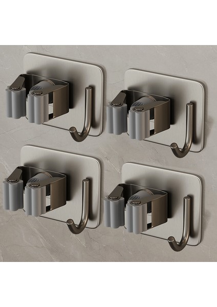 Delinmeyen Çok Fonksiyonlu Süpürge Sabit Askı 4 (Yurt Dışından)