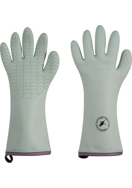 Ev Anti-Haşlanma Silikon Pamuk Kalınlaşmış Su Geçirmez Temizlik Eldivenleri (Yurt Dışından)