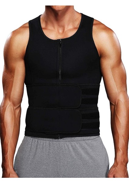 Erkek Çift Kemerli Atlet Spor Vücut Şekillendirici Giysi (Yurt Dışından)
