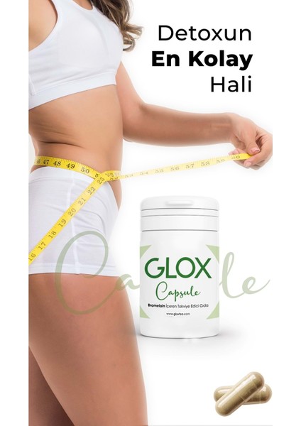 Bromelain Ekstraktı ile Güçlendirilmiş Canlandırıcı Detox Kapsülü 30 Adet