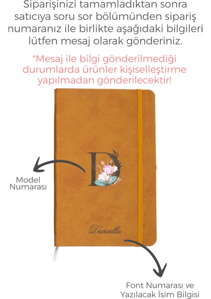 Kişiye Özel Lastikli Termo Deri Çizgili Defter Set , Isme Özel Kişiselleştirilebilir Hediye