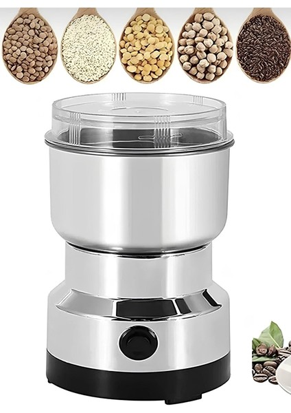 Elektrikli Kahve Baharat Öğütücü Metal Bıçaklı Un Tahıl Fındık Pirinç Öğütücü Çok Fonksiyonlu 200W fırsatları