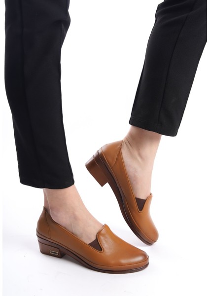 Deri Anatomik Taban Comfort Taba Kadın Ayakkabı TMD202465
