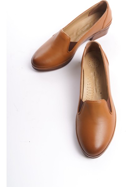 Deri Anatomik Taban Comfort Taba Kadın Ayakkabı TMD202465 fiyatları