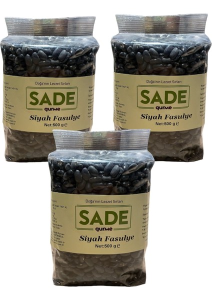 Siyah Fasulye 500 gr. 3 lü Paket