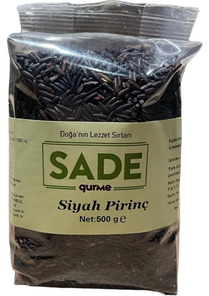 Sade gurme Siyah Pirinç 500 gr.