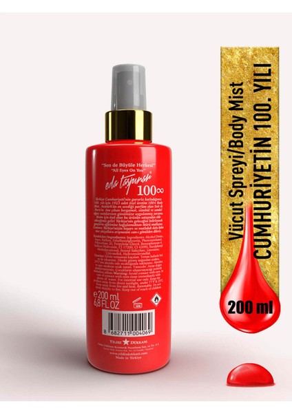 Cumhuriyetin 100. Yılına Özel Body Mist