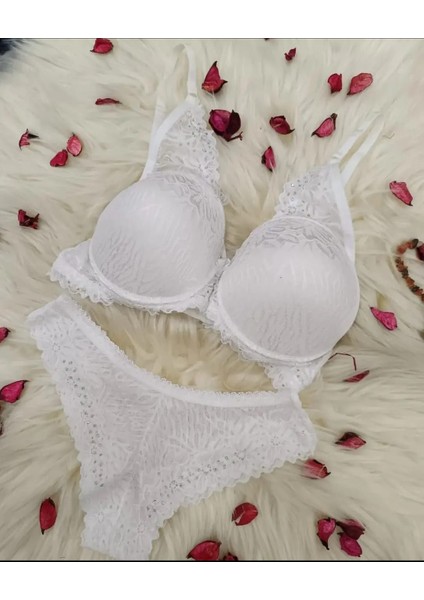 Blue & More Balenli Dolgulu Taşlı Yazılı Takım