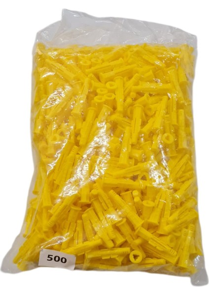 8 mm 500 Adet Sarı Roket Dübel | Duvar, Alçıpan, Betonda Güçlü Montaj fiyatları