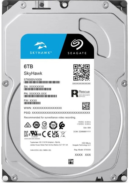Skyhawk 6tb 5400RPM 256MB -ST6000VX009