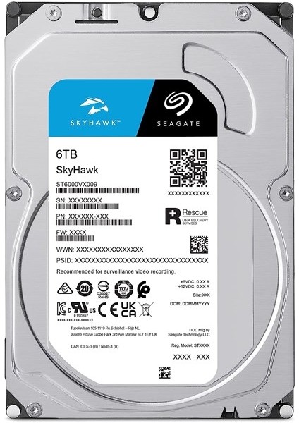 Skyhawk 6tb 5400RPM 256MB -ST6000VX009