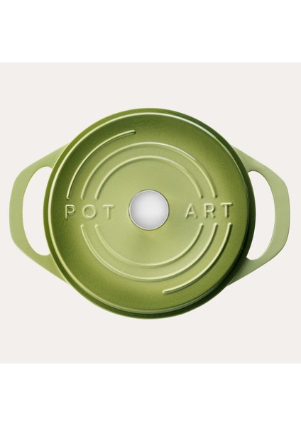 Pot Art Mint Sığ Döküm Tencere 26 cm