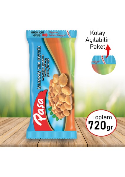 Paşa Kuruyemiş İşlenmiş Yer Fıstığı 30 gr x 24 Adet