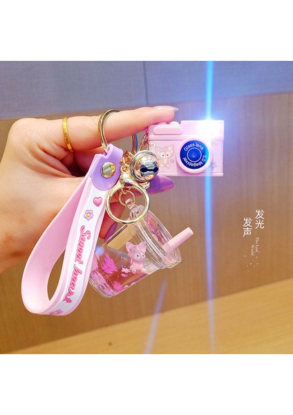 Sevimli ve Yaratıcı Mini Süt Çay Bardağı Araba Anahtarlık Kolye (Yurt Dışından)