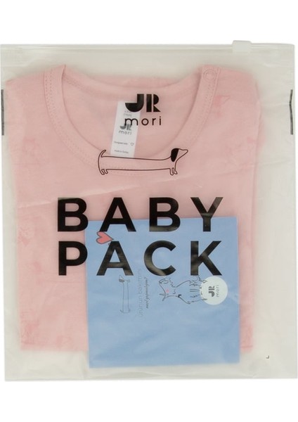 Mr.j & Ms.r Baskılı Omuz Çıtçıtlı Uzun Kollu Body
