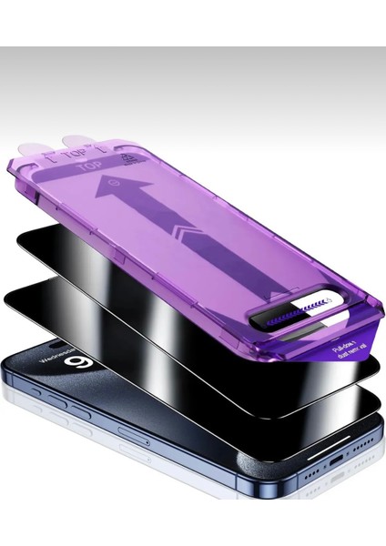 Empo Cases Apple iPhone 11 Pro Max Uyumlu Ekran Koruyucu Takma Aparatlı Kolay Kurulum Dayanıklı Temperli Cam