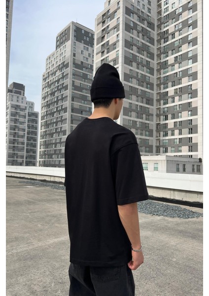 Basic Siyah Oversize Tişört