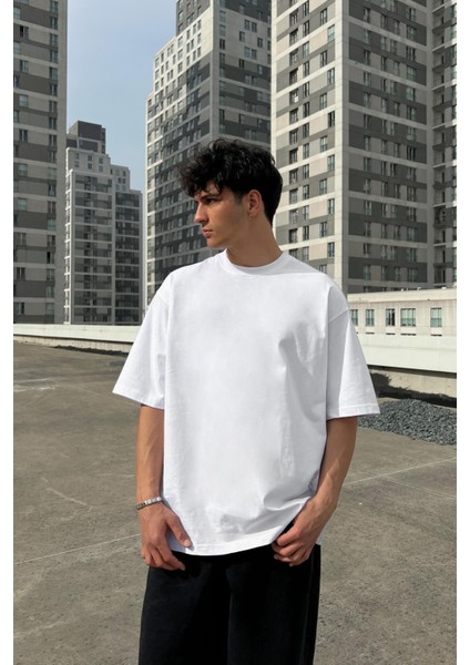 Basic Beyaz Oversize Tişört