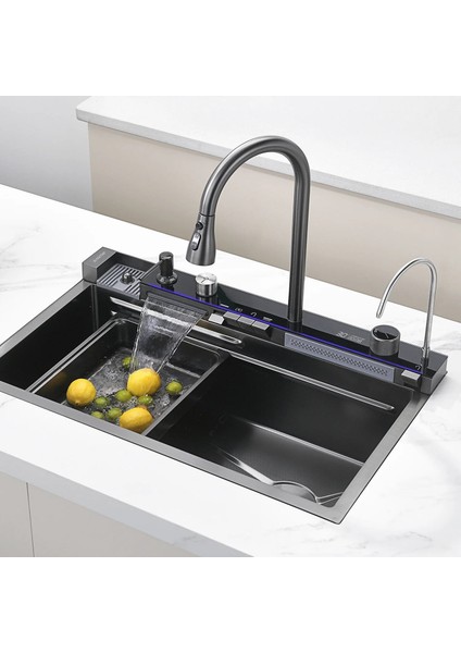 Teknolojik Akıllı Eviye Seti Kombine Ultimate Nano Siyah KRM1020-BL