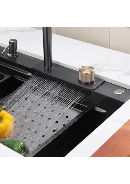 Teknolojik Akıllı Eviye Seti Kombine Basic Nano Siyah KRM1010-BL