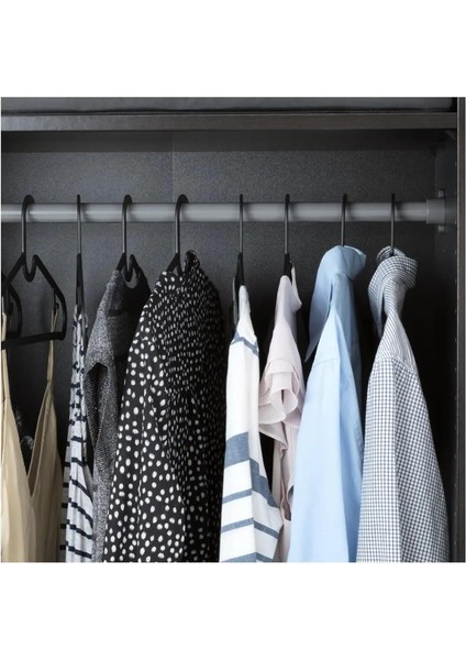 10 ADET Ahşap Görünümlü Plastik Askı Gömlek Elbise T-Shirt Pantolon Askısı Ince Askı Dolap Içi Ahşap Görünümlü Plastik Askı Organizer fırsatları