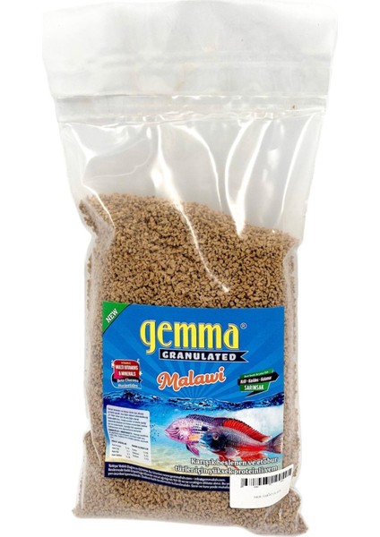 Granulated Malawi Karışık Beslenen ve Etoburlar Için Balık Yemi 1lt (360GR)