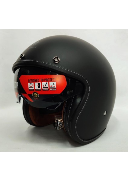Kask mt Le Mans 2 Sv Açık Motosiklet Kaskı Mat Siyah