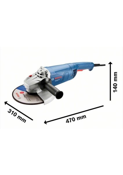 Gws 2000-230 P Büyük Taşlama Makinesi 2000 Watt 230 mm fiyatları