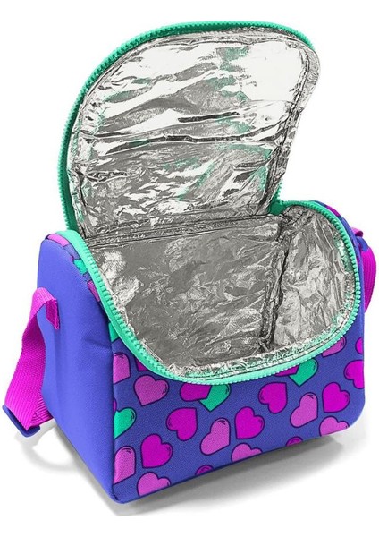 Kids Lavanta Pembe Kalp Desenli Çekçekli 3'lü Çanta Seti SET0123359 fırsatları
