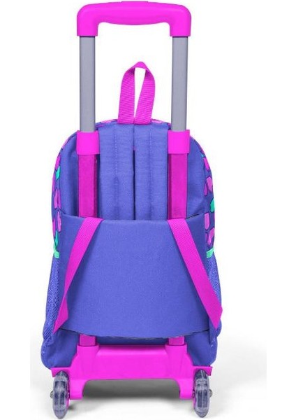 Kids Lavanta Pembe Kalp Desenli Çekçekli 3'lü Çanta Seti SET0123359 indirimleri