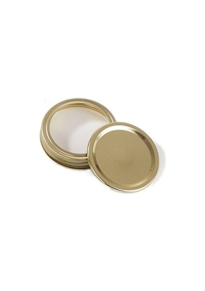 86 mm Teneke Bölünmüş Yuvarlak Metal Kapak - 24 Takım (Yurt Dışından)