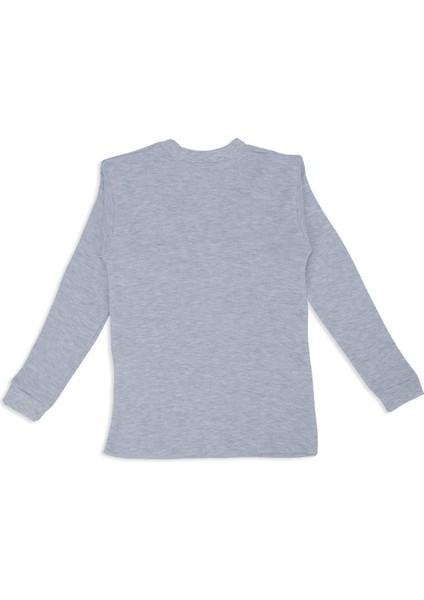 Unisex Erkek Kız Çocuk Uzun Kollu Düz Sweatshirt Bisiklet Yaka Badi fiyatları