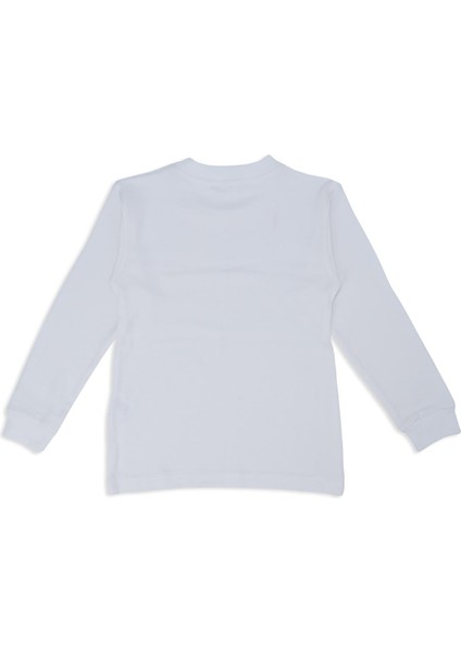 Unisex Erkek Kız Çocuk Uzun Kollu Düz Sweatshirt Bisiklet Yaka Badi fiyatları