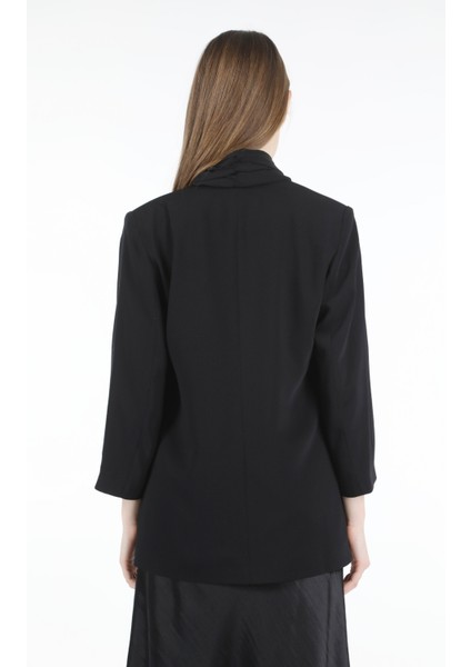 Siyah Şal Yaka Blazer Ceket