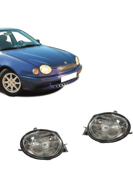 Toyota AE111 Sağ-Sol Takım Far Lambası 1999-2001