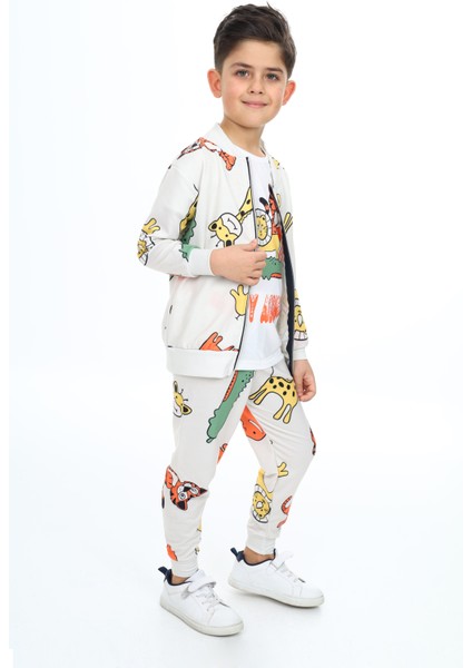 Happy Zürefa Baskılı 3'lü Alt Üst Takım 2033 modelleri