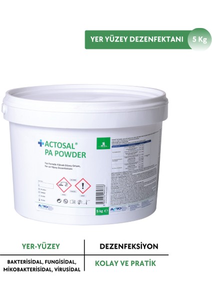 Actosal®  Pa Powder 5 kg (Toz Yer Yüzey Dezenfektanı)