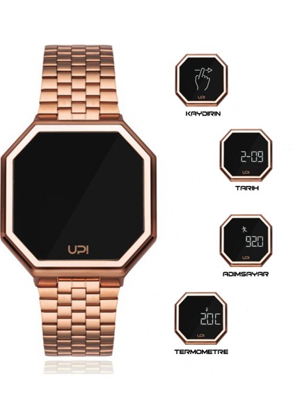 UPWATCH EDGE SHINY ROSE GOLD +