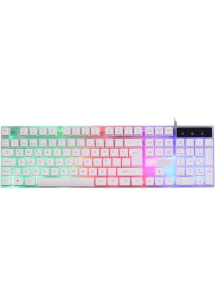 Oyuncu Rgb Işıklı Kablolu Q Klavye