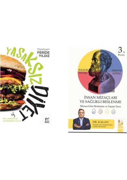 Yasaksız Diyet - İnsan Mizaçları ve Sağlıklı Beslenme - 2 Kitap