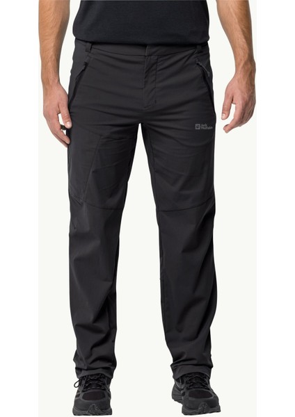 Jack Wolfskın Erkek Glastal Pants M Outdoor Pantolonu Black 1508221-6000